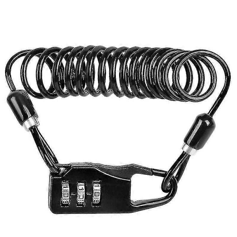 1 Pc Code Combination Bicycle Lock 3-digital Password Security Cable For Bike