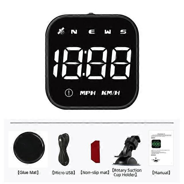 2023 Universal GPS HUD Head Up Display LED Speedometer Smart-Digital Driving Overspeed Alarm Reminder for Car Accessories