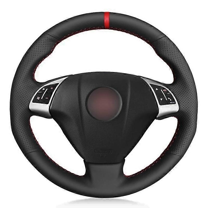 Car Steering Wheel Cover Soft Black Artificial Leather For Fiat Grande Punto Bravo Linea 2007-2019 Qubo Doblo Opel Combo