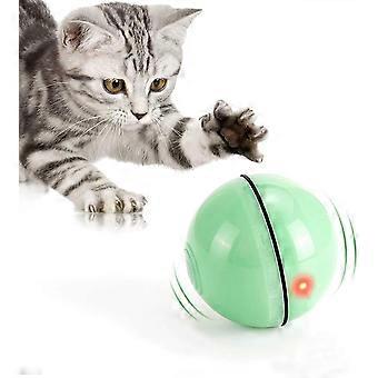 Cat Toy Toy Ball With Led Light Auto 360 Degree Rotation And Usb Charging Interactive Cat Toy For Pe