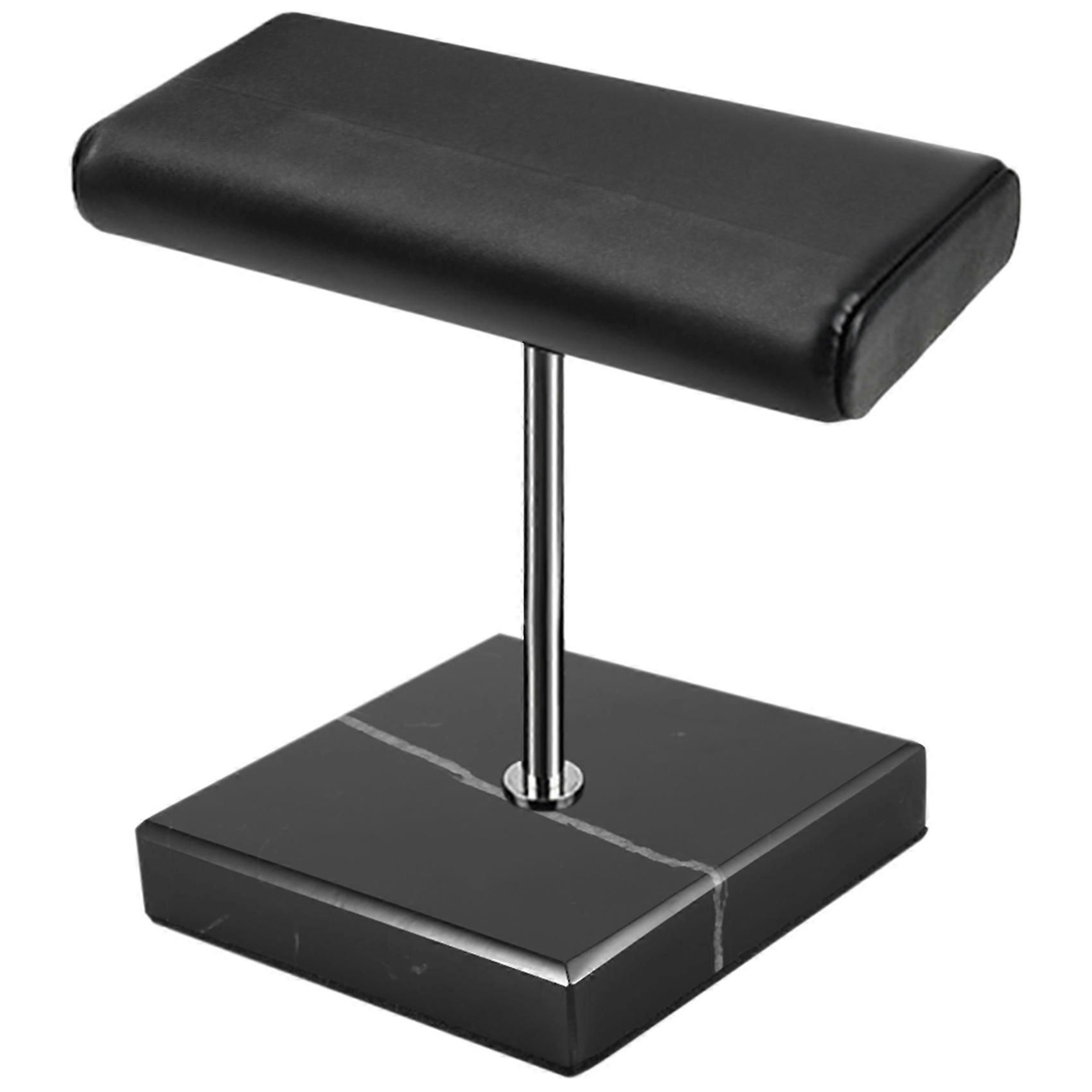 Schwarz Marmor Silber Farbe Metallstab Display Requisiten Armband Schmuck Verlängern Platzierung Stand