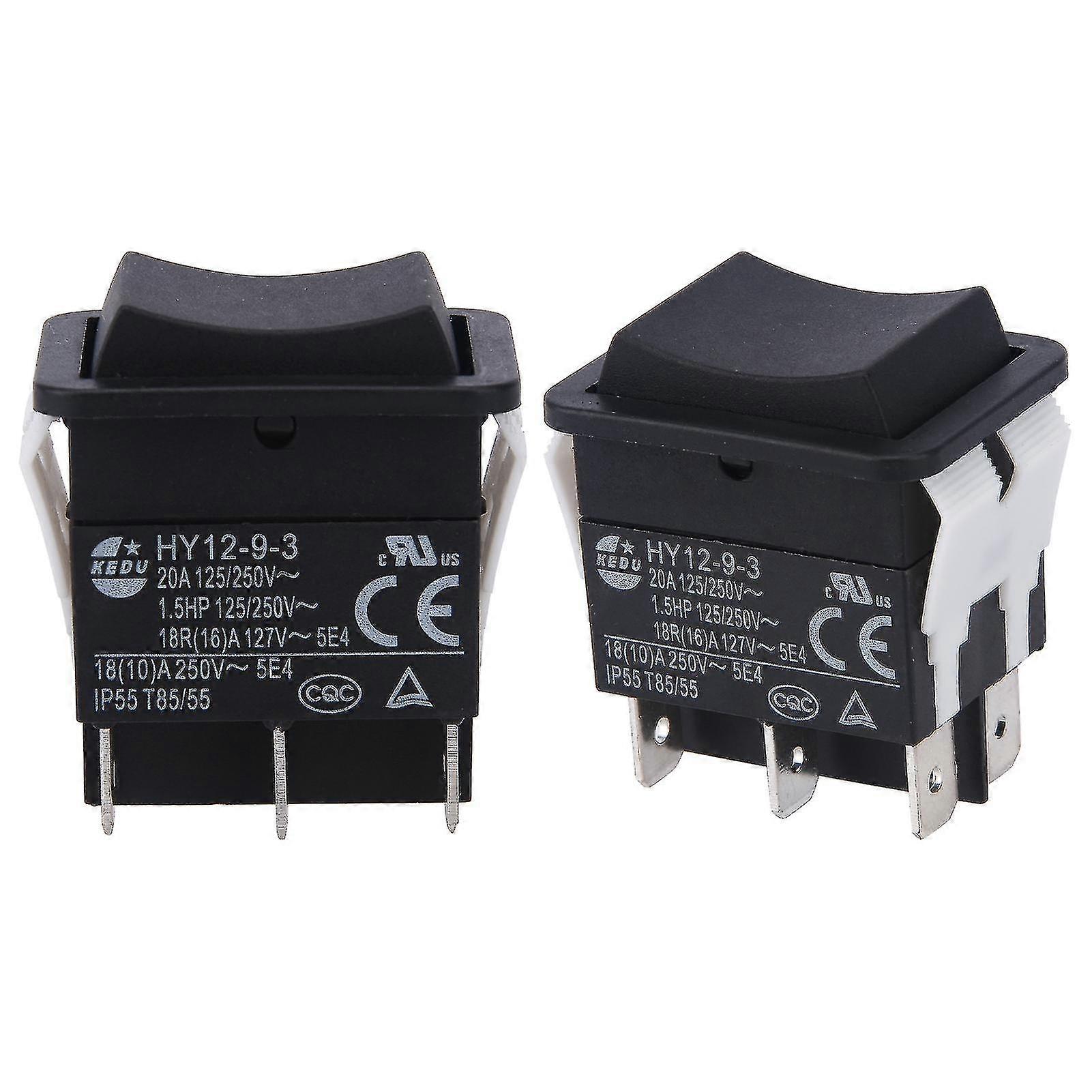 HY12-9-3 Small Industrial On Off Safe Arc Single Pole Rocker Switch Push Button p202411261093