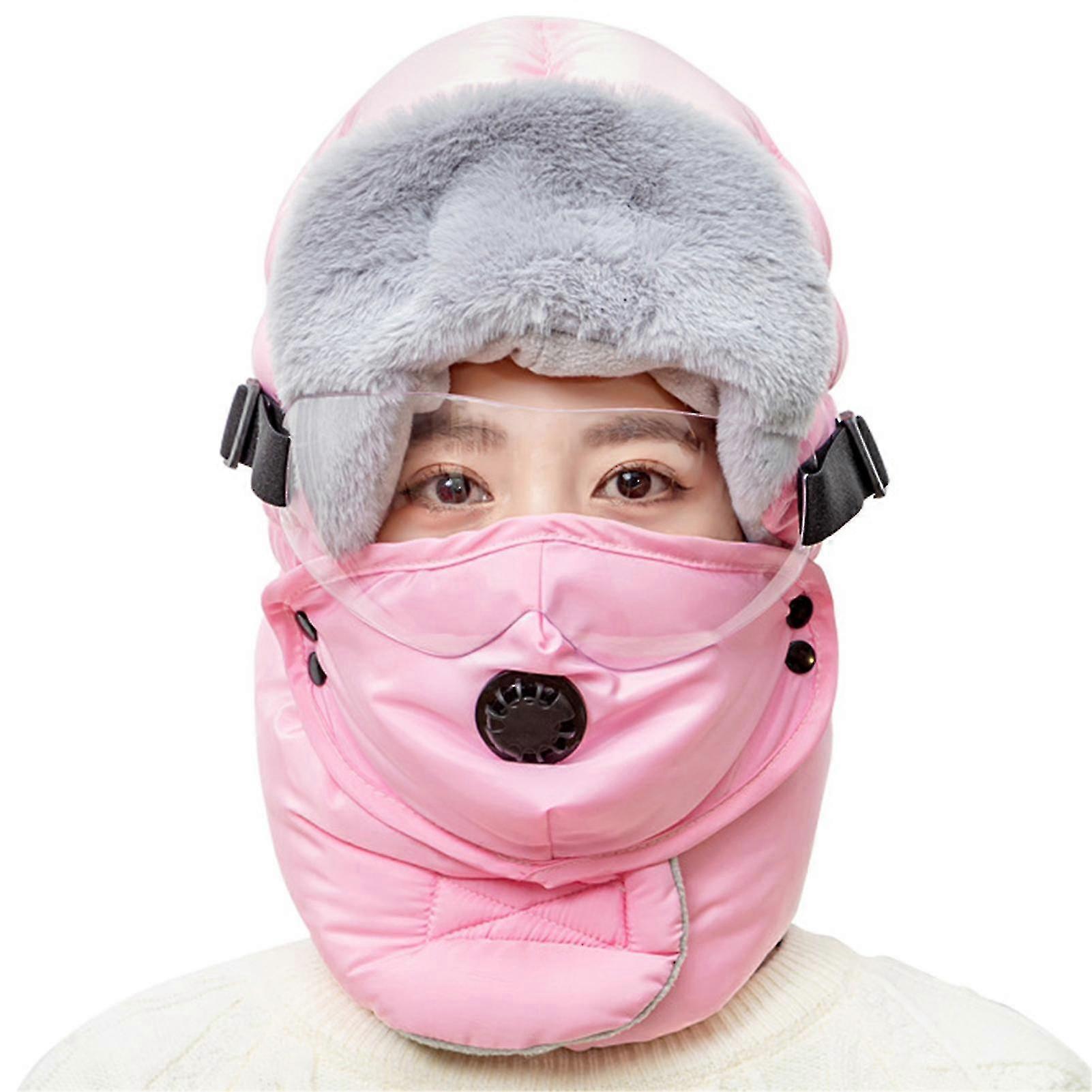 Warm Hat Multifunctional Thickened With Earmuffs Winter Thermal Trapper Hat