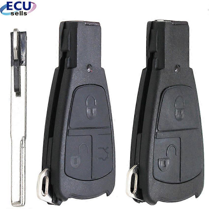 3 Knopf Old Style für Benz Mercedes C180 1998-2004 W202 Remote Auto Key Shell Design Smart Key Fob Cover Case mit Klinge