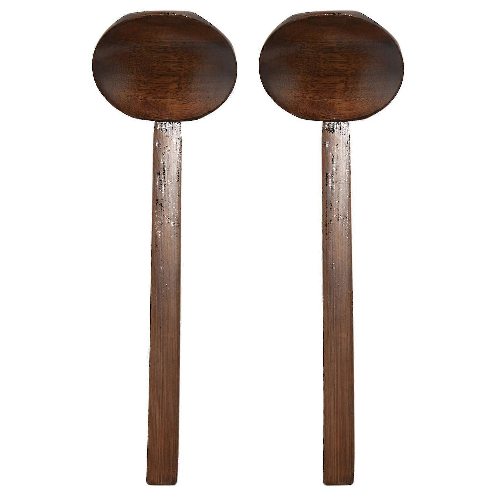 2pcs Japanese Long Handle Large Spoon Spoon Ajisen Ramen Spoon Drink Soup Shell Hot Pot Spoon Ramen