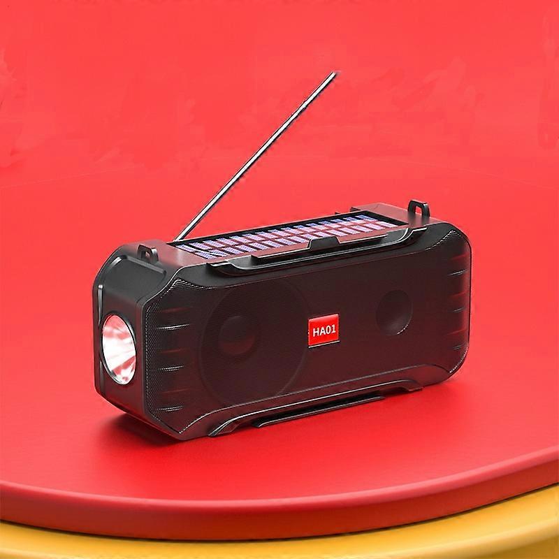Mini Solar Wireless Speaker 1200mah Battery with Flashlight Best Outdoor Activity Audio Components