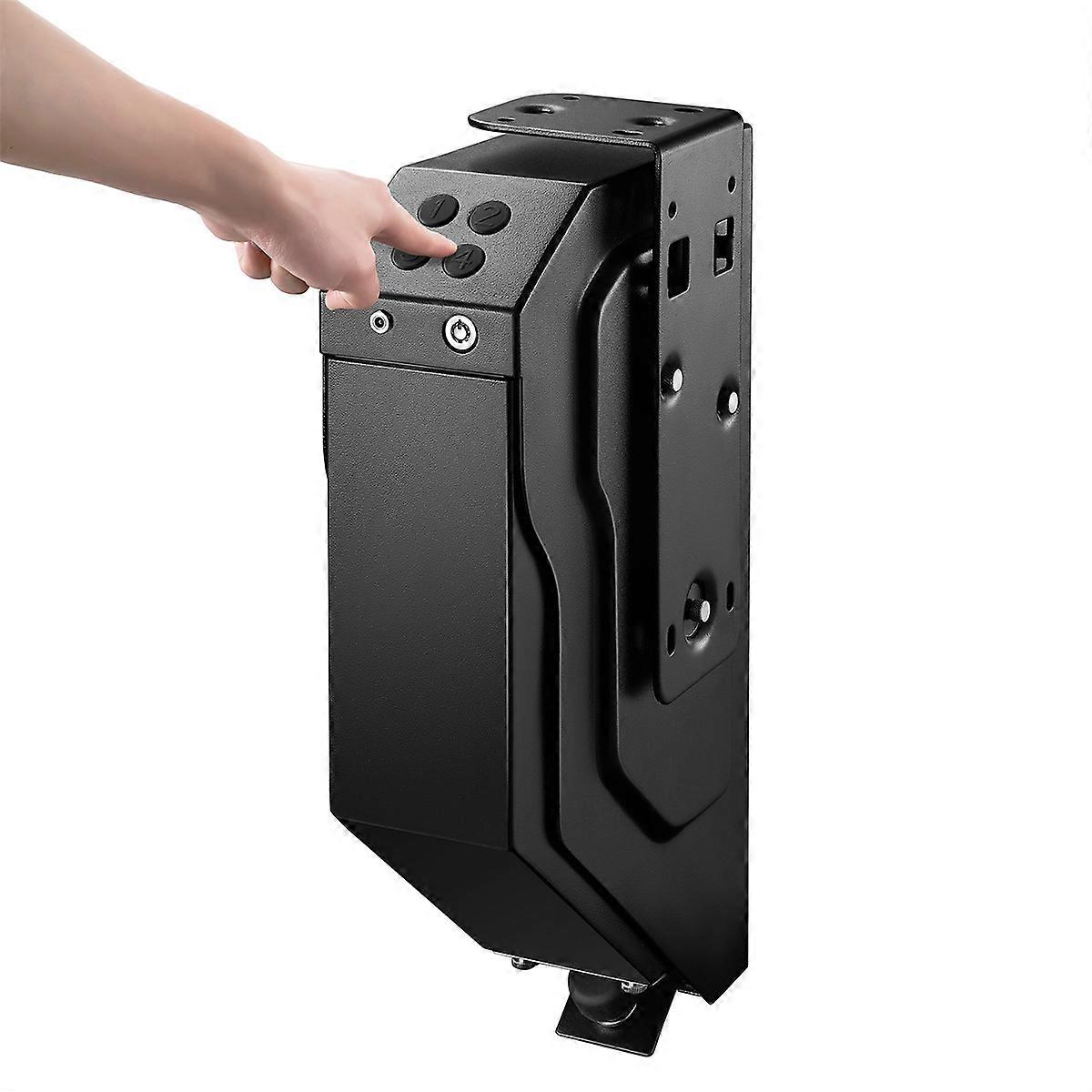 Password Gun Safe Box Gun Security Box Portable Wall-mounted Strongbox Security Digital Code Cold-Rolled Steel Metal Case Safes
