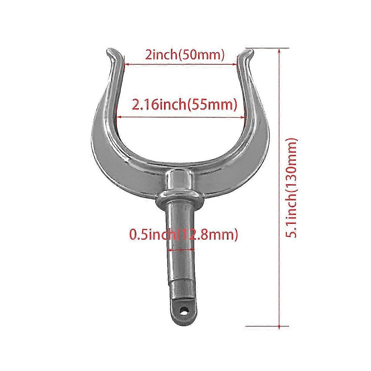 Boat Stainless Steel Rowlock Side Mount Line Oarlock Socket Marine ...