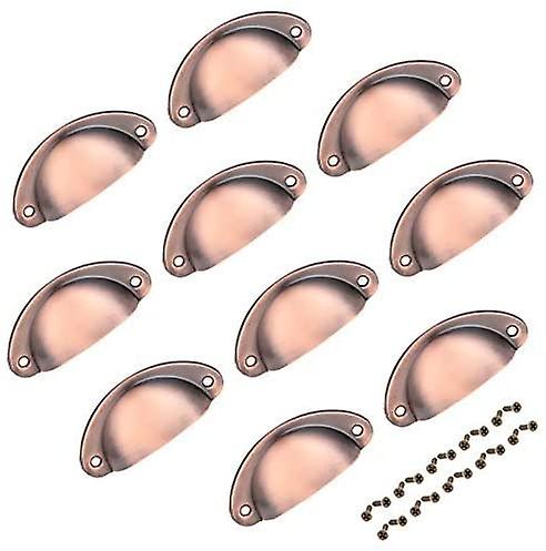 10pcs Drawer Cabinet Handle 82x35 Mm (rose Gold)
