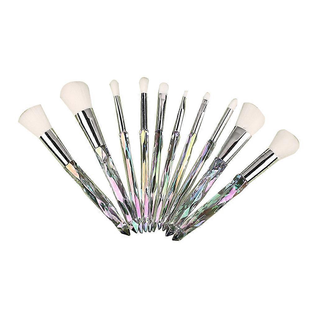 10Pcs Makeup Brushes Set Eye Shadow Eyebrow Foundation Powder Brush Tools