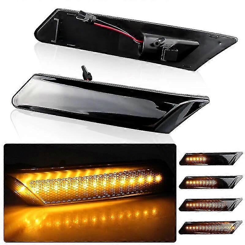 2pcs Canbus For Porsche 911 Carrera Targa Turbo Gt2 Gt3 997 Cayman Boxster 987 Smoked Amber Led Side Marker Turn Signal Light