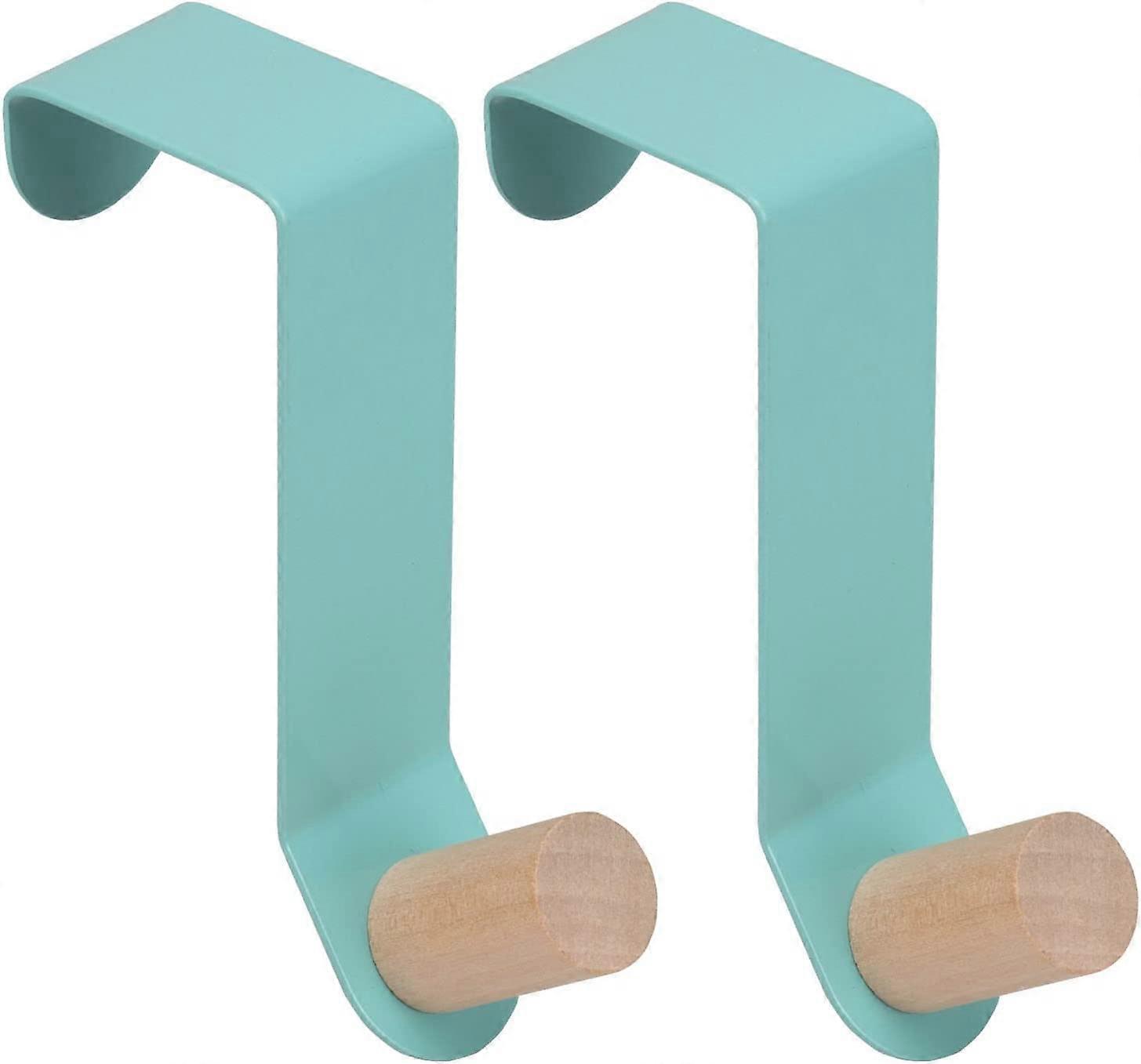Shower Door Hanger Hook 1.2 -1.77 Door Widths(2 Pack, Blue)