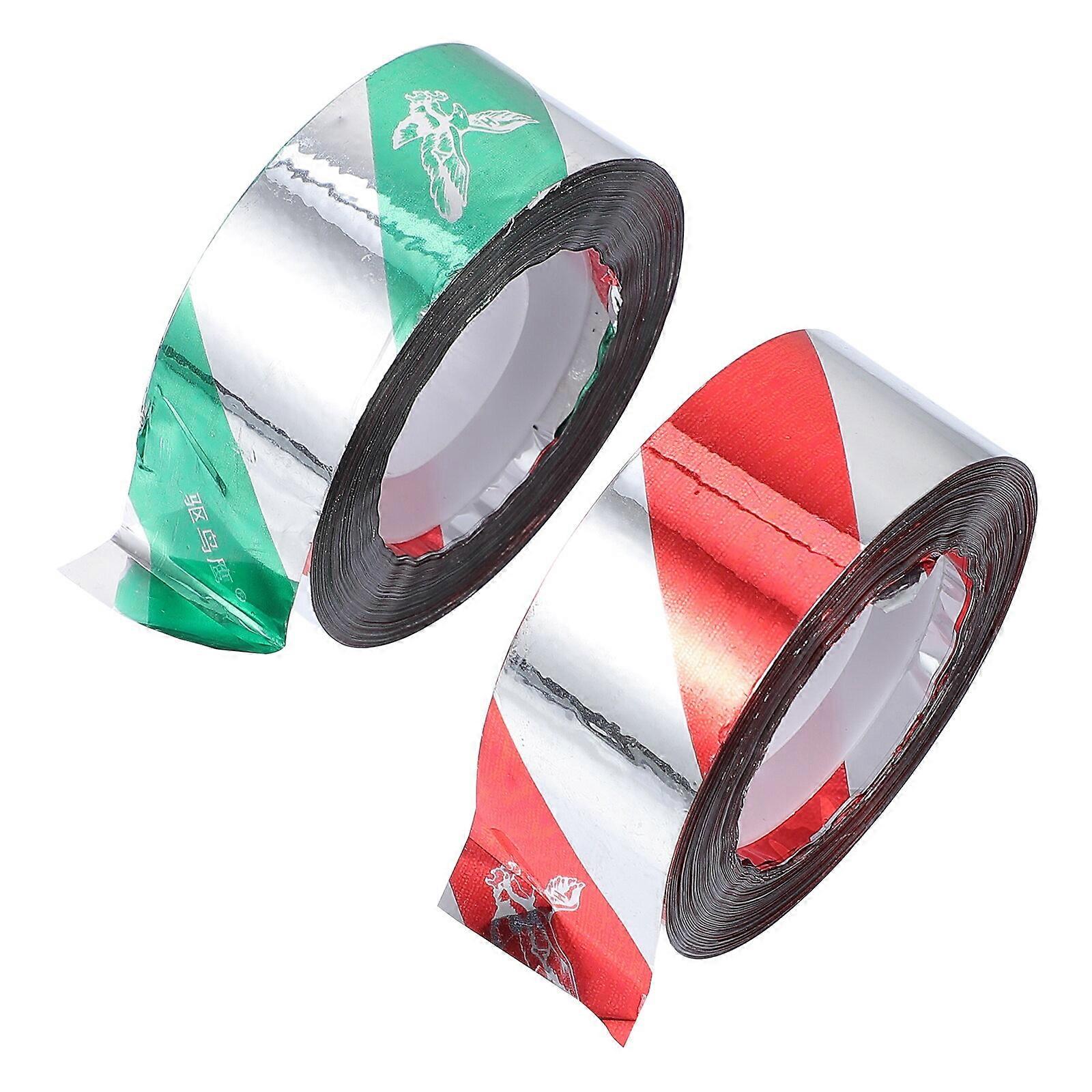2 Rolls 80m Bird Scare Reflective Tape Ribbon Bird Repellent Control Scare Tool
