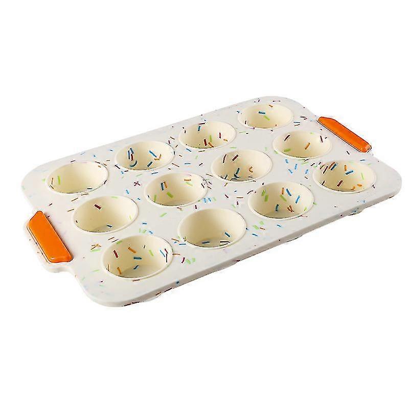 Silicone Muffin Pan, Non-stick Muffin Pan, Cake, Brownie, Cake, Pudding Pan, 12 Grids