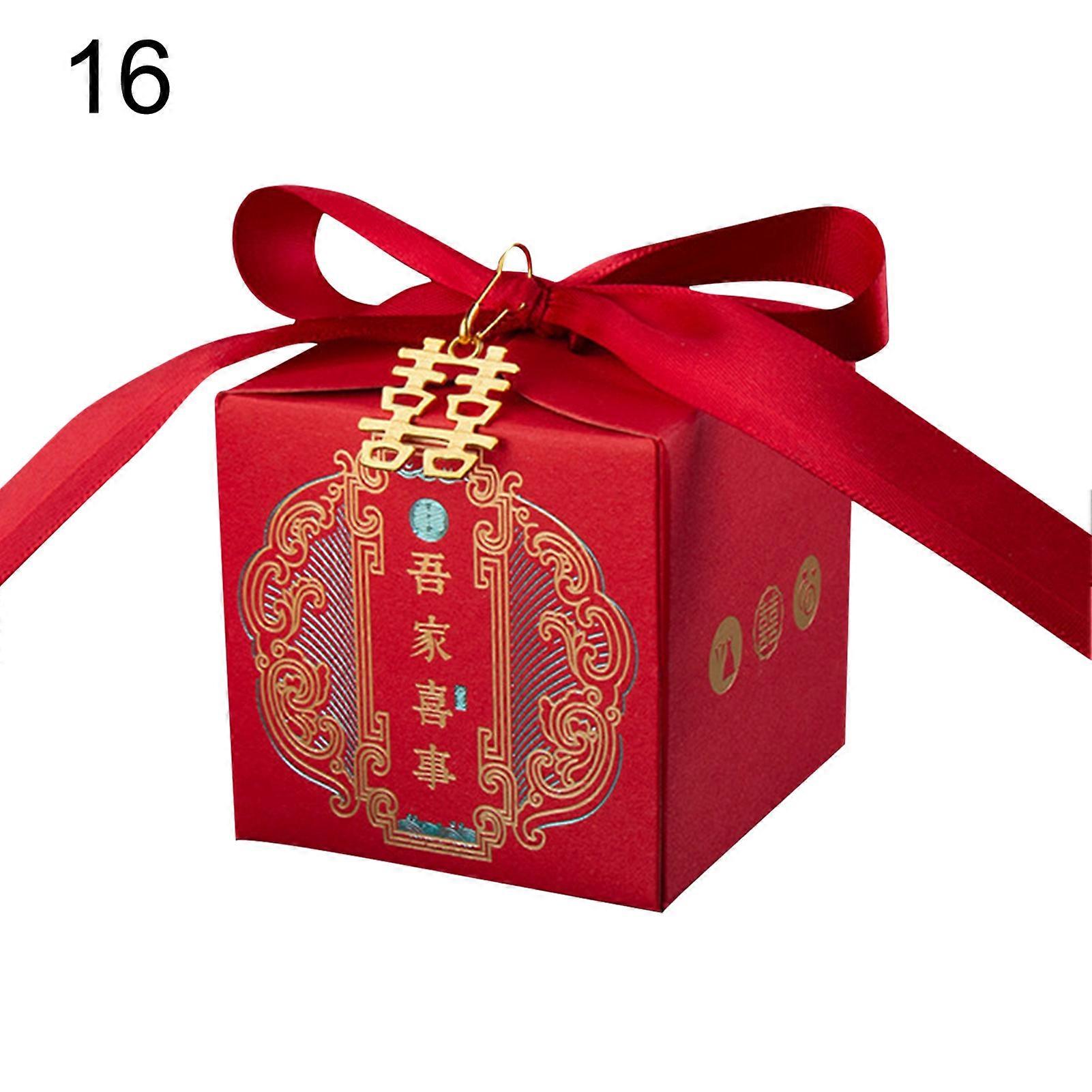 Candy Box Eco-friendly Lightweight Portable Large Capacity Candy Packaging Box for Wedding JIKAIX