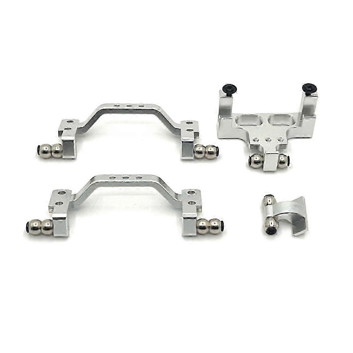 Rc Car Upgrade Front Rear Rod Seat Servo Fixed Seat Kit For 1/16 C64 Rc Car Upgrade Parts Silver