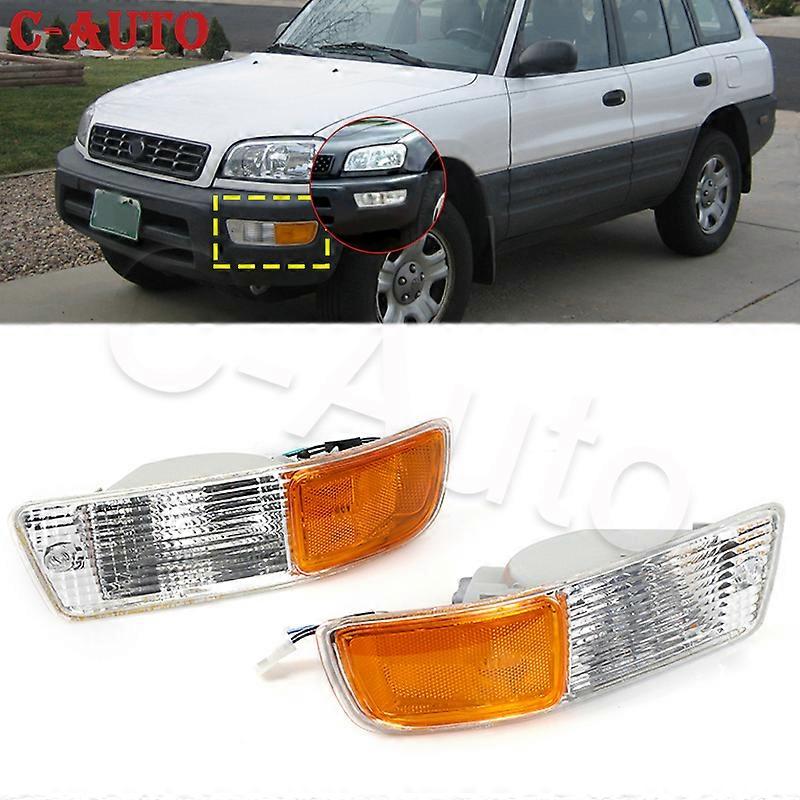 C-Auto Car Front Bumper Fog Light Driving Lamp Daytime Fog Day Lamp With wire For Toyota RAV4 1998 1999 Assembly