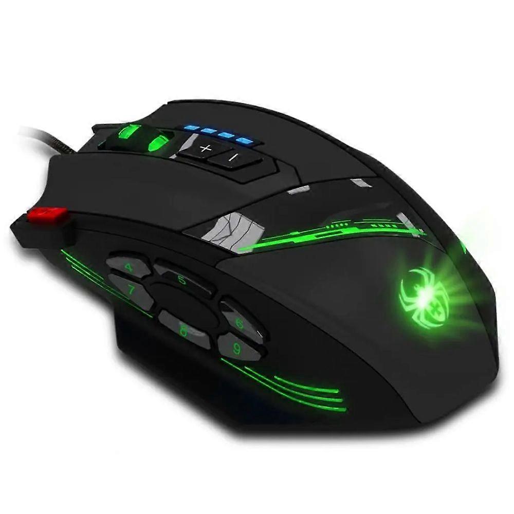 ZELOTES C12 12-buttons Ergonomic Programming Wired Mouse C12