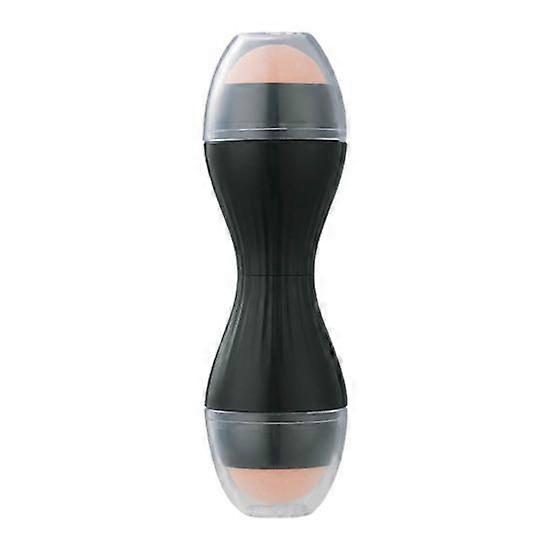 Oil Absorbing Roller with Volcanic Stone Double Head Pocket Size Detachable Face Oil Control Volcanic Face Roller Makeup Tool