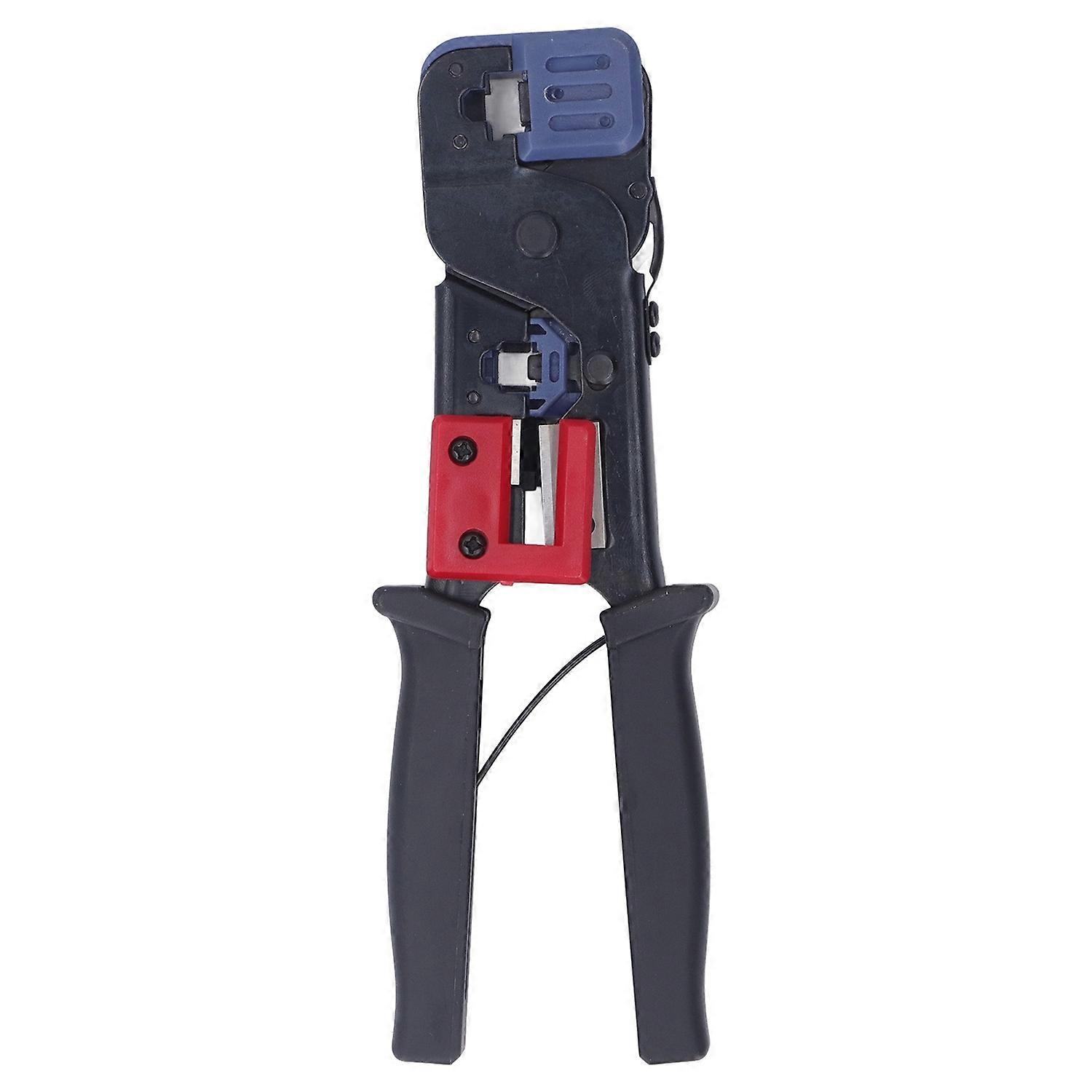 Network Cable Pliers Dual Use Soft Handle Comfortable Grip Incisive Professional Ethernet Crimper 