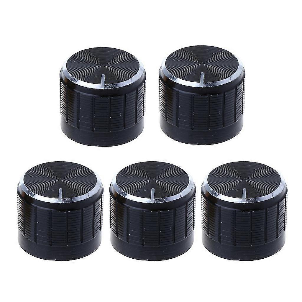 5 Pcs Audio Knob Potentiometer Rotary Switch Volume Control Knobs Replacement