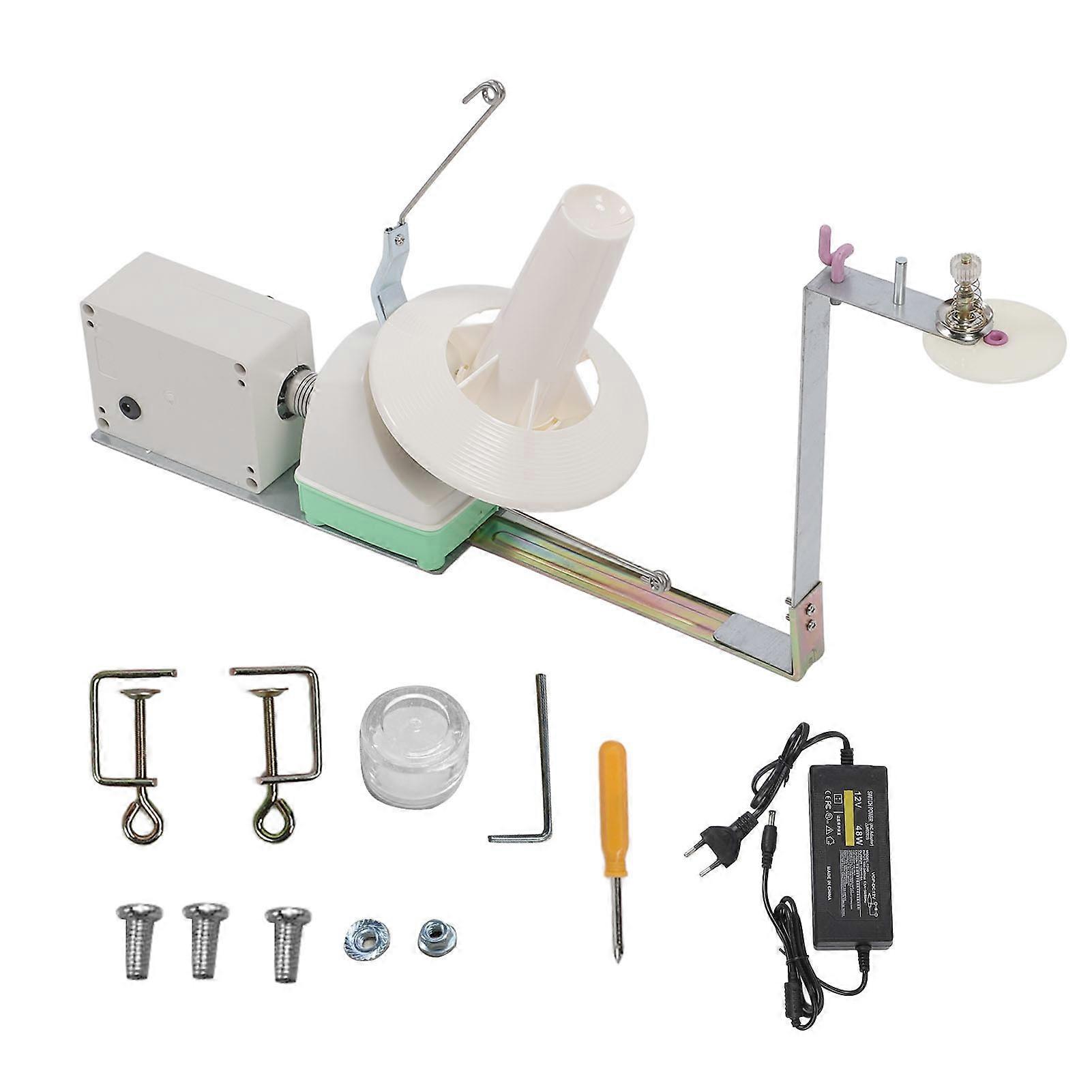 Electric Yarn Winder Speed Adjustable Desktop Knitting EU Plug