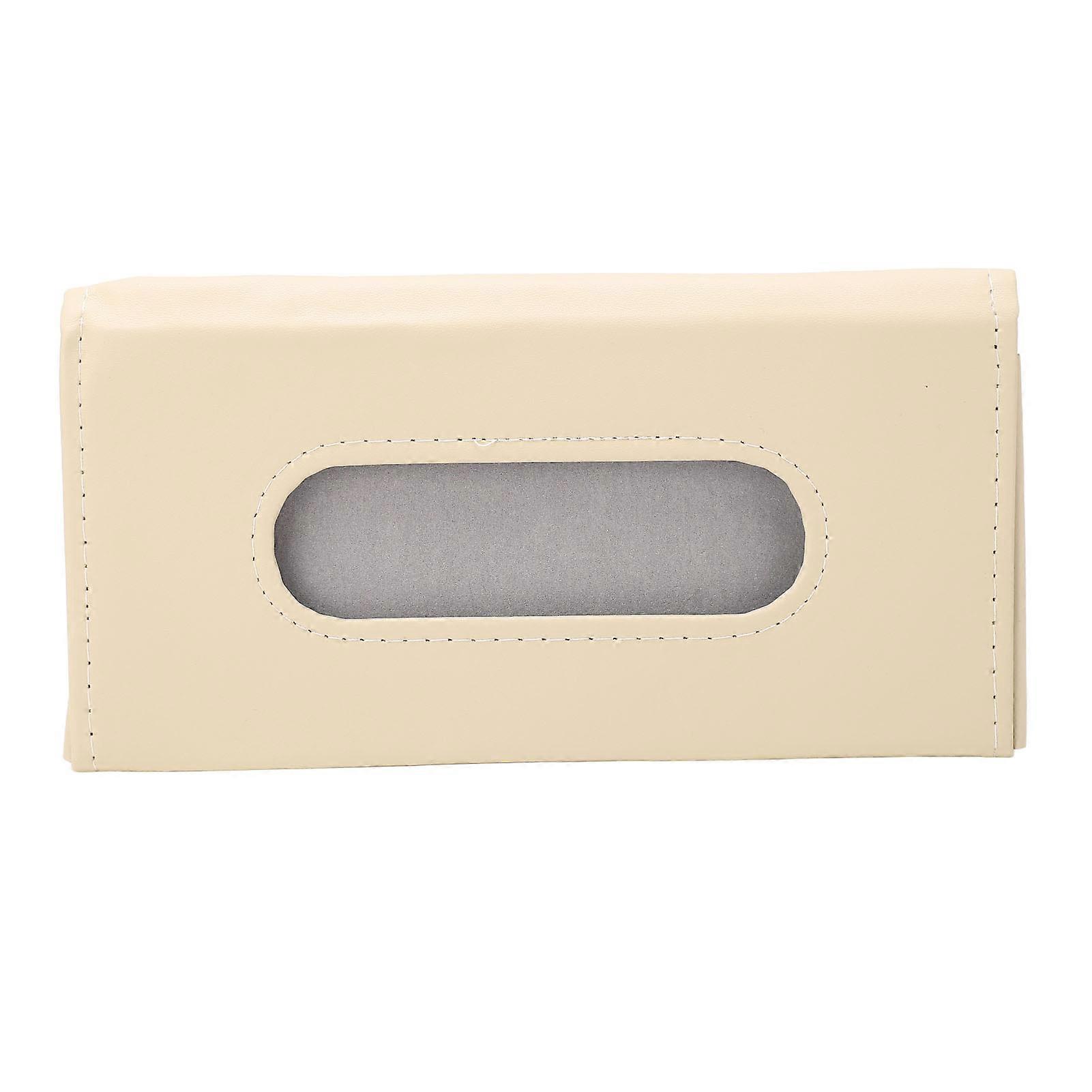 Porte-mouchoirs en cuir PU peu encombrant inodore facile à nettoyer Distributeur de serviettes pour pare-soleil