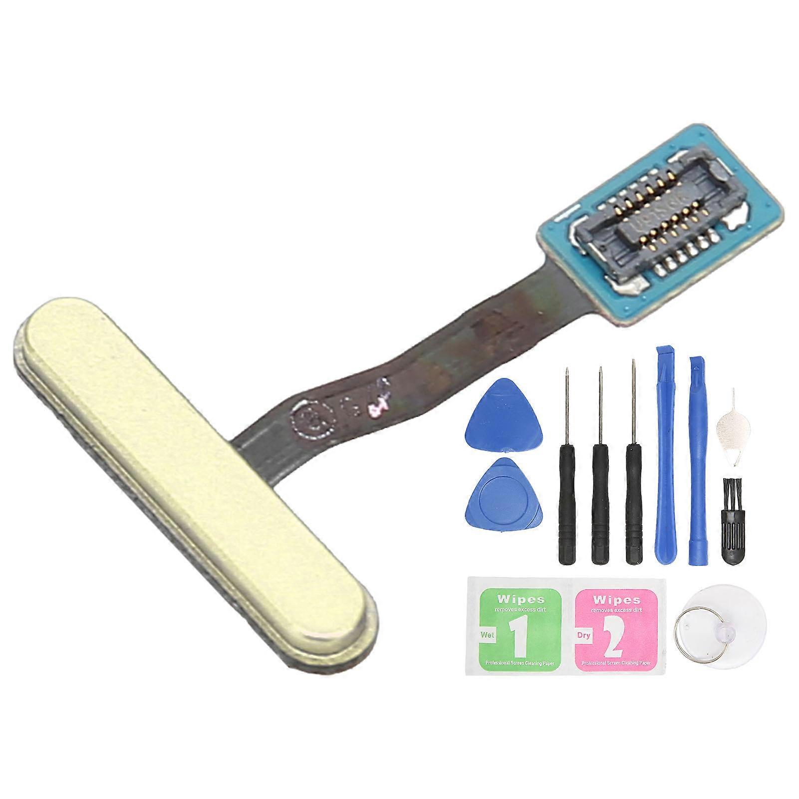 Main Key Flex Cable for Home Return Button Control Replacement with Repairing Tool for S10E for Samsung G970Yellow