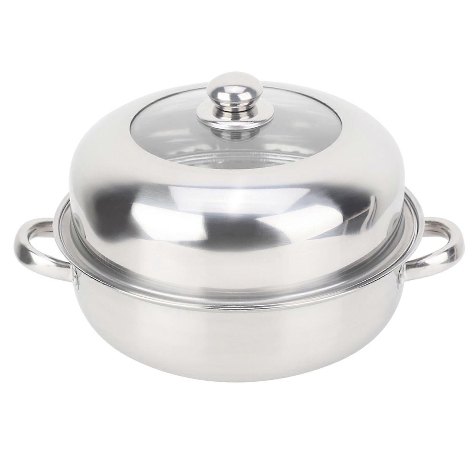 28cm Stainless Steel Single Layer Pot, Steamer Pot, Home Kitchen Utensils