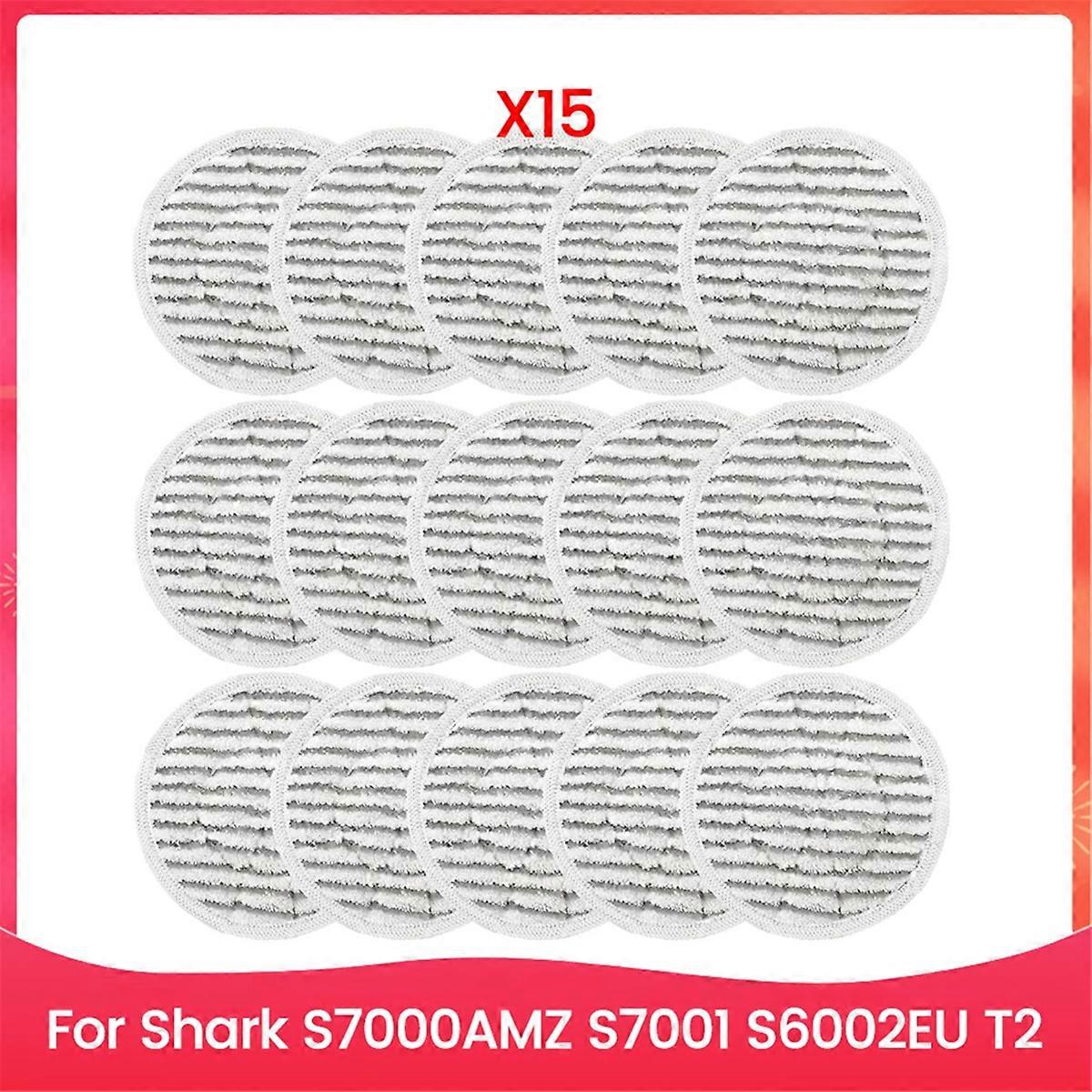 15PCS Mop Cloth Kit for S7000AMZ S7001 S6002EU T2 Electric Steam Mop Cloth Accessories Replacement