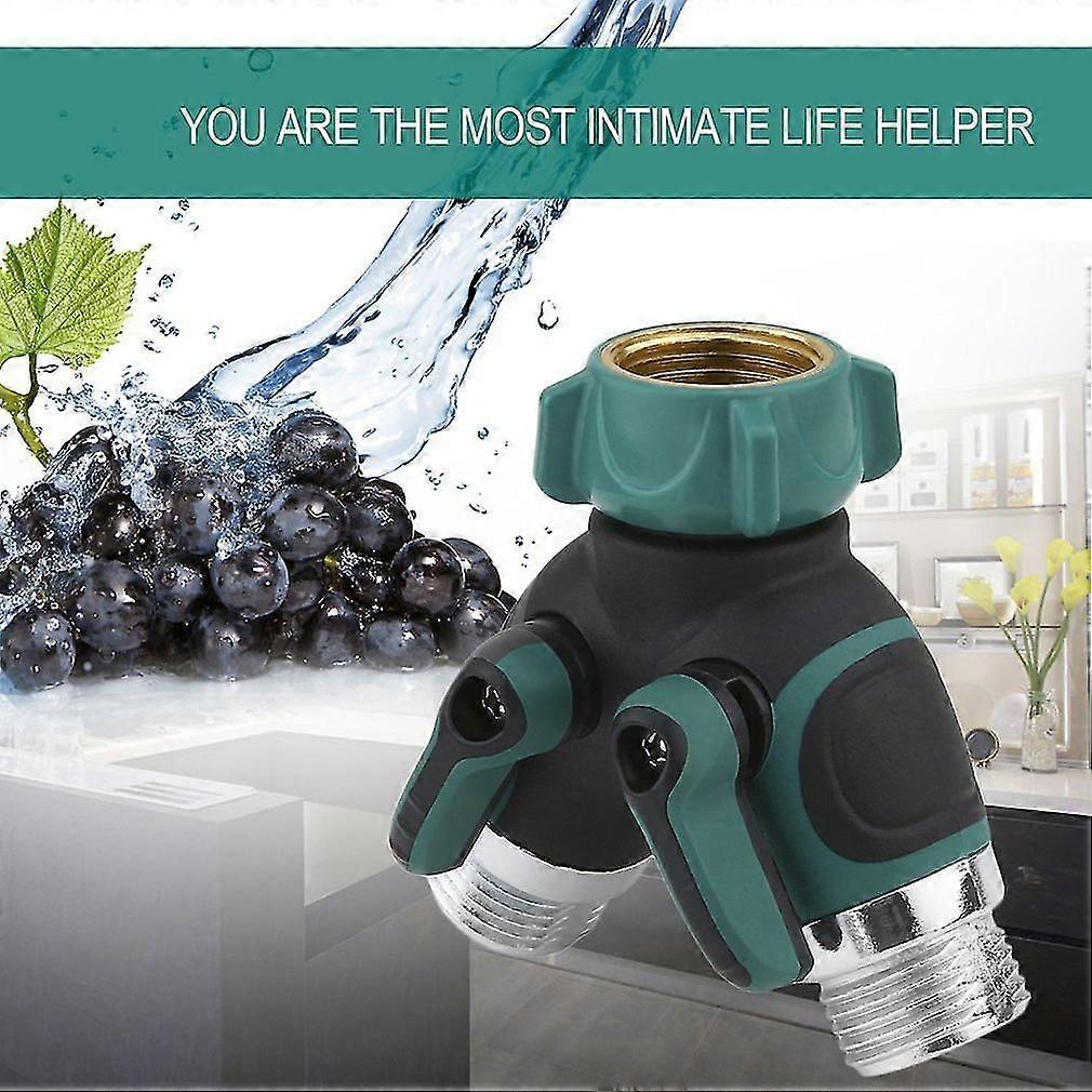 Garden Hose Splitter Valve Hose To Hose Connector For Faucet Taps Pipe