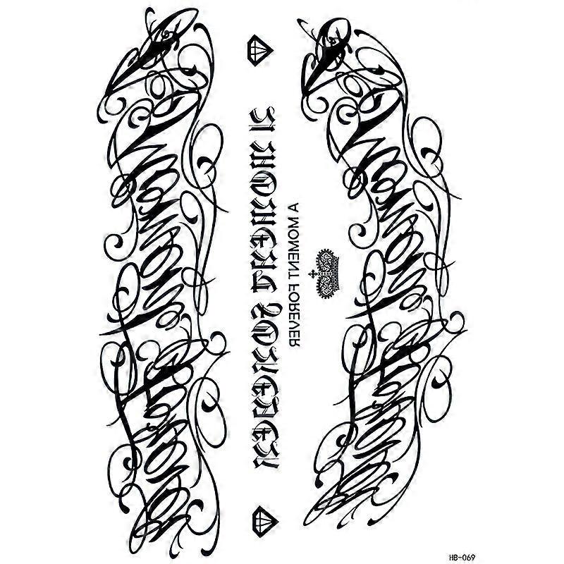 INF Tillfällig Tatueringsärm 5-pack Model 3