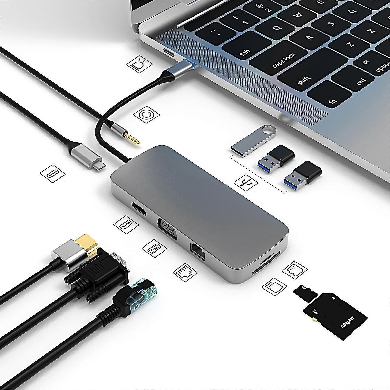 BL10V HUB USB-C / Tipo-C 10 in 1