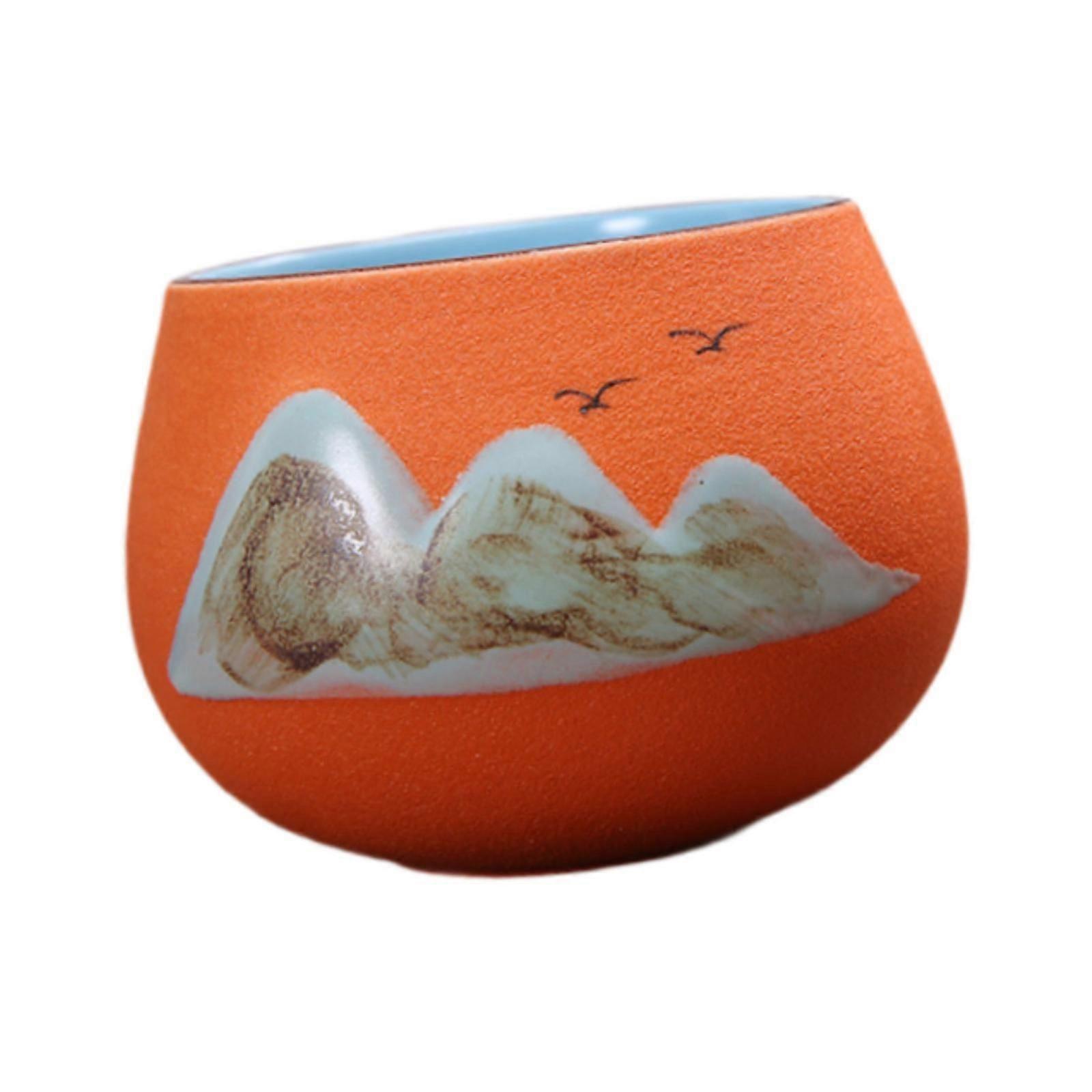 Ceramic Cup Tabletop Serveware Classic Kung Fu Tea Cup for Office Home Latte