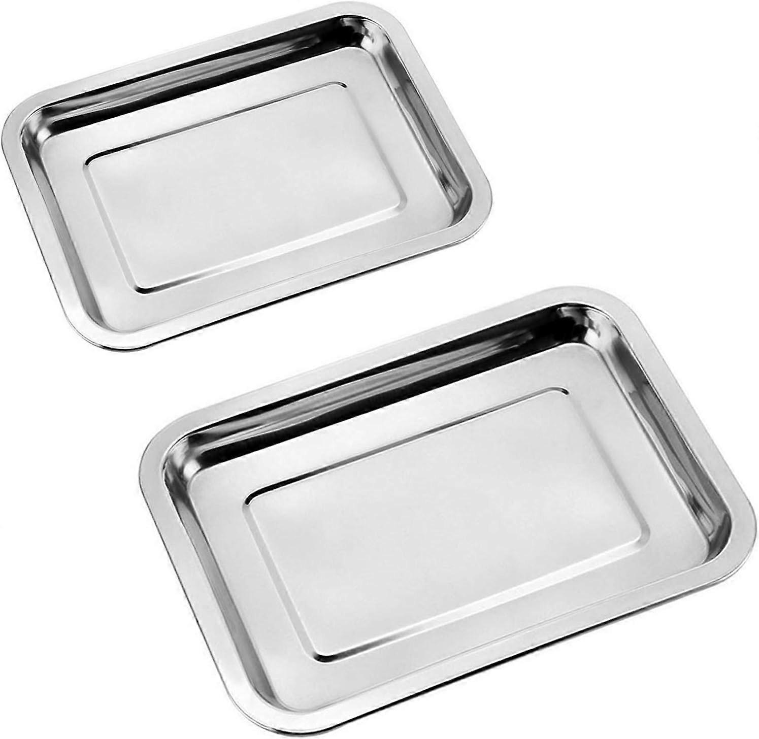 Stainless Steel Tray, Polished Surface, Versatile Applications