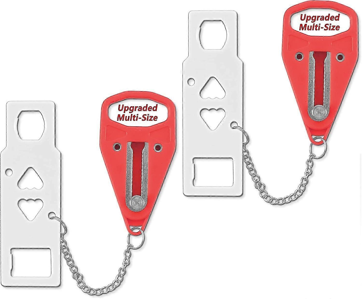 2pack Portable Door Lock For Additional Safety