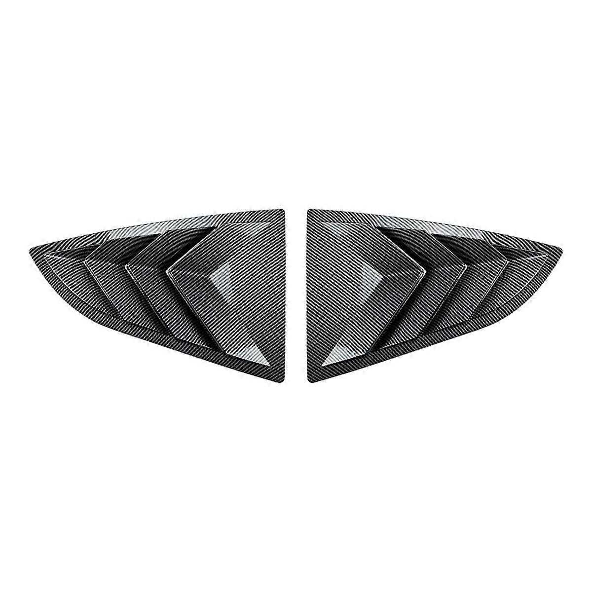 Car Rear Triangular Window Louvers Shutters Blinds Cover Trim for GR86 BRZ 2022+ Carbon Fiber Patte