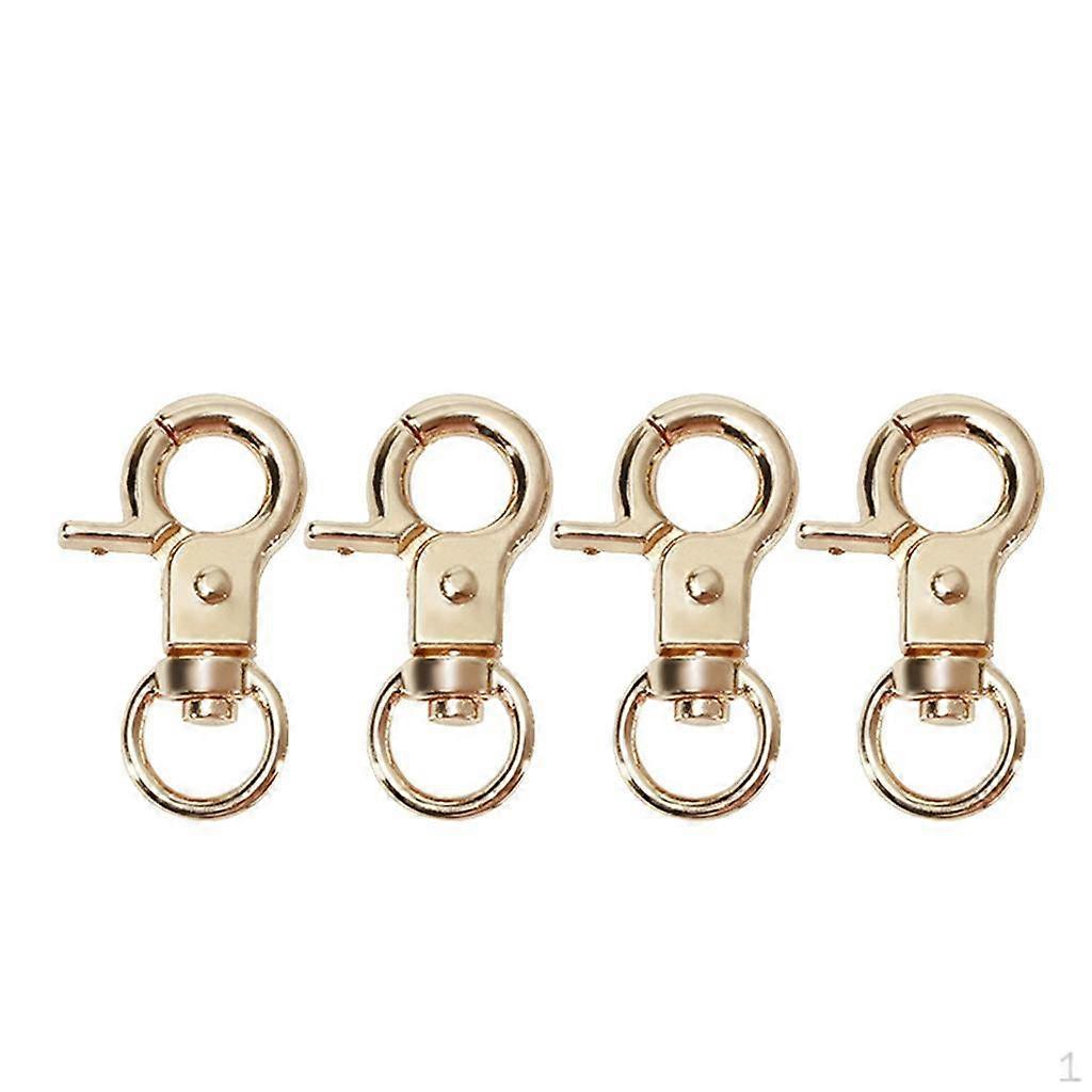 4 Metal Lobster Claw Clasps - Wide 0.4 Inch Ring Snap Hook
