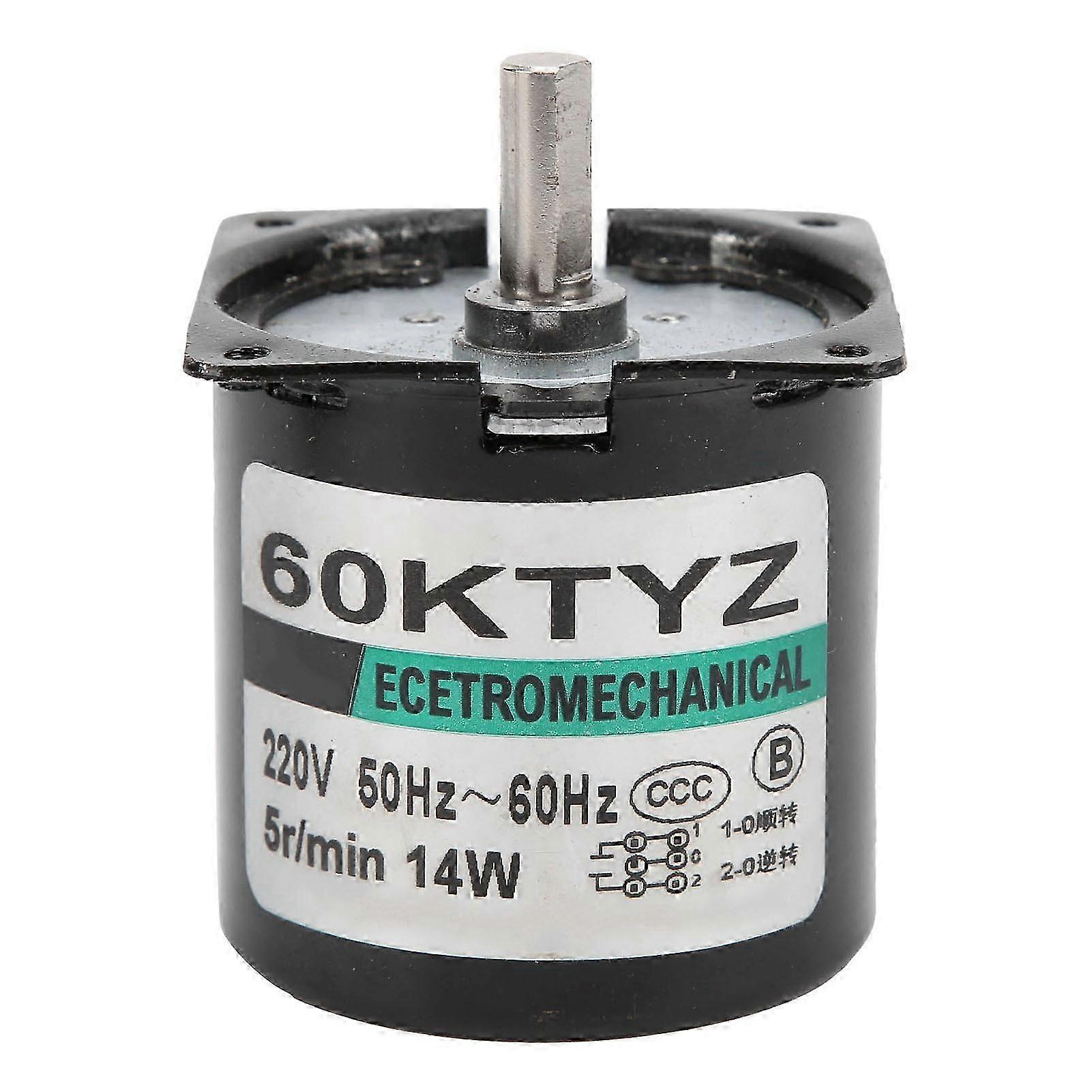 Mini-Motor AC Synchron Metallgetriebe Langsam Geschwindigkeit Permanentmagnet DIY Generator Ausrüstung 14W5rpm/min AC220V