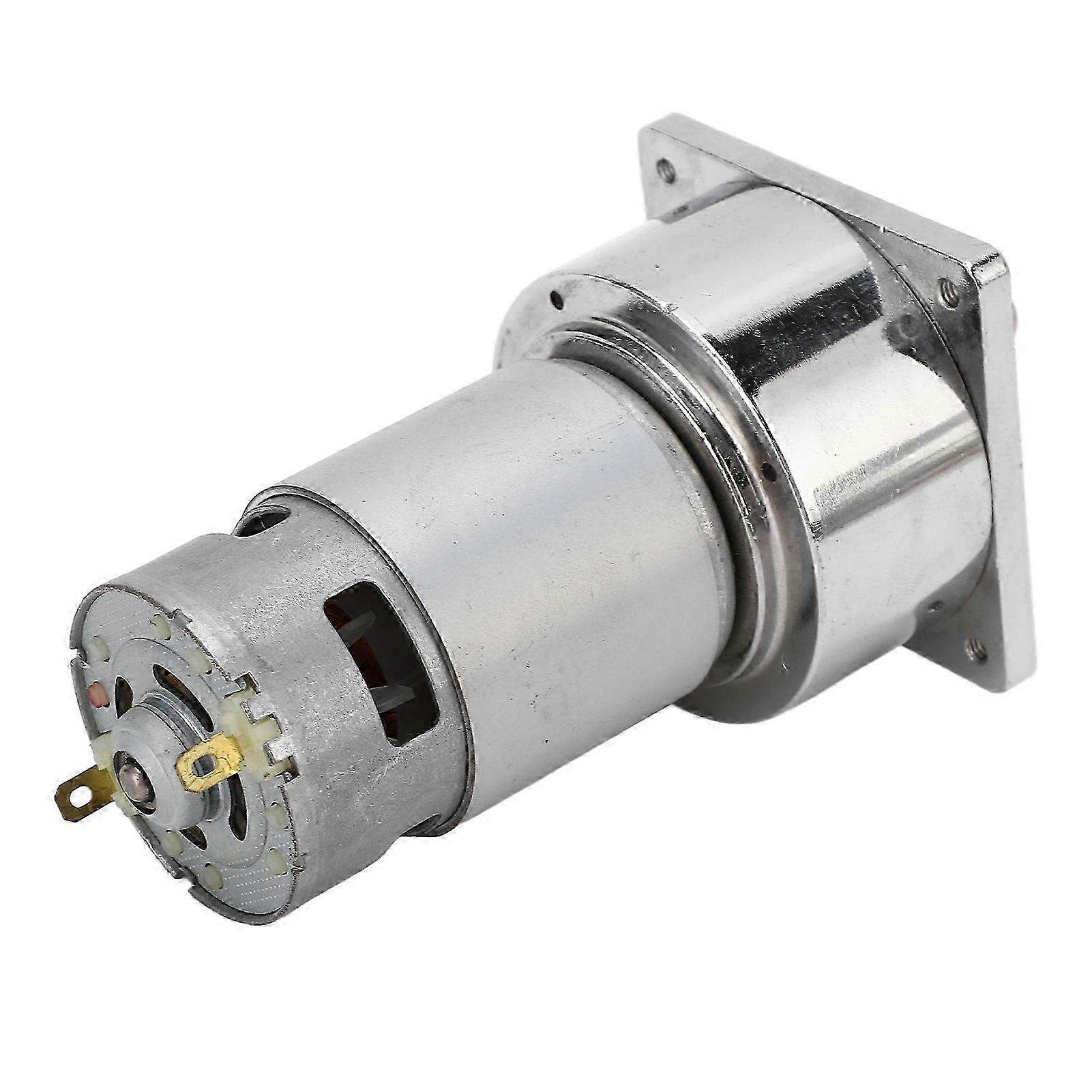 Gleichstrom-Getriebemotor Selbsthemmende Aluminiumlegierung Shell Messingspule Mikro-Turbinen-Schneckengetriebemotor DC24V 3,8A 70 U / min 13,6 kg. FCM