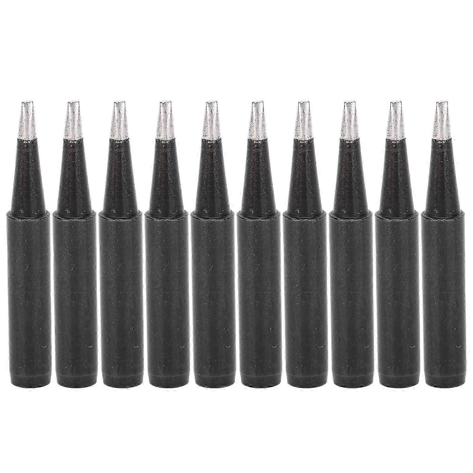 10Pcs Soldering Iron Tips Black Inner Heating Type for 936/937/938 Series 900M-T-1.6D