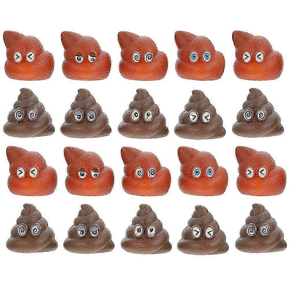 20個の開発玩具偽の犬のうんち偽のうんちおもちゃゲーム うんちのおもちゃを投げる