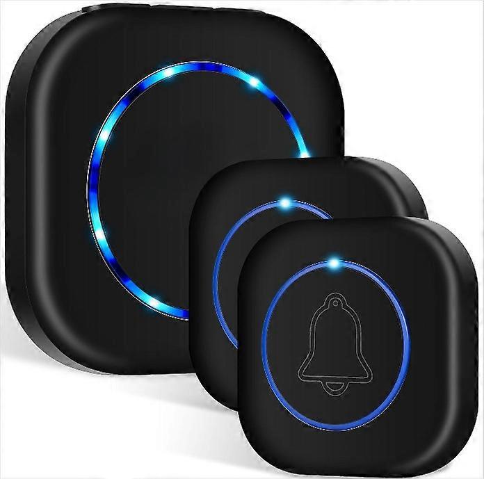 Stylish Wireless Doorbell, Waterproof Mini Button, Adjustable Volume &amp; Mute Mode, 45 Unique Ringtones, Easy Installation, Memory Function, Ideal