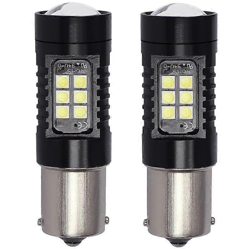 1pair Automotive High-power LED White Light Fog Lamp 1156