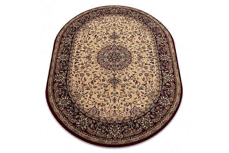 Wool carpet POLONIA oval Beshir Rosette light ruby 2
