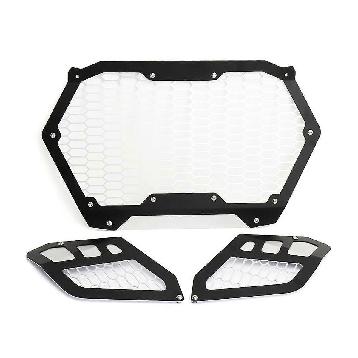 UTV Accessories Bracket Kit Grille Driving Front Mesh Grill