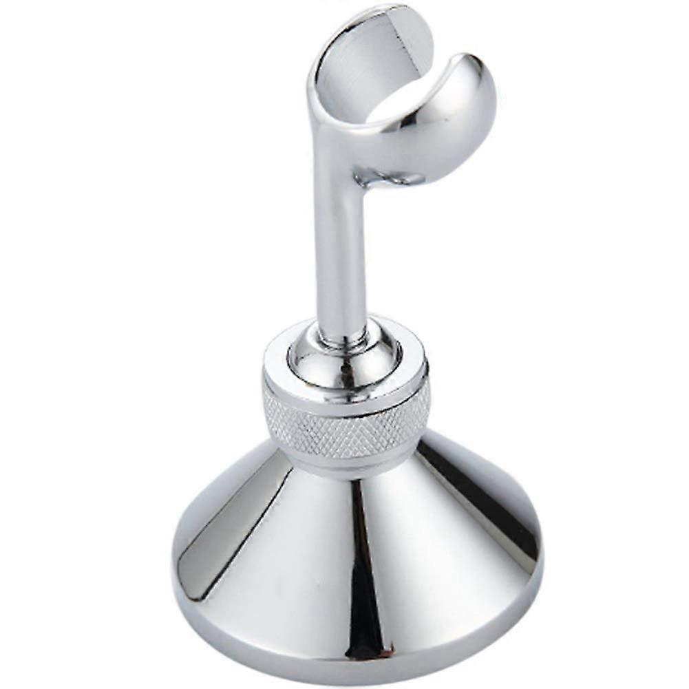 Universal Bathroom Adjustable Shower Title Wall Assembly Holder Base Removable Bracket Shower Title Adapter For or Adults (Triangle Silver)