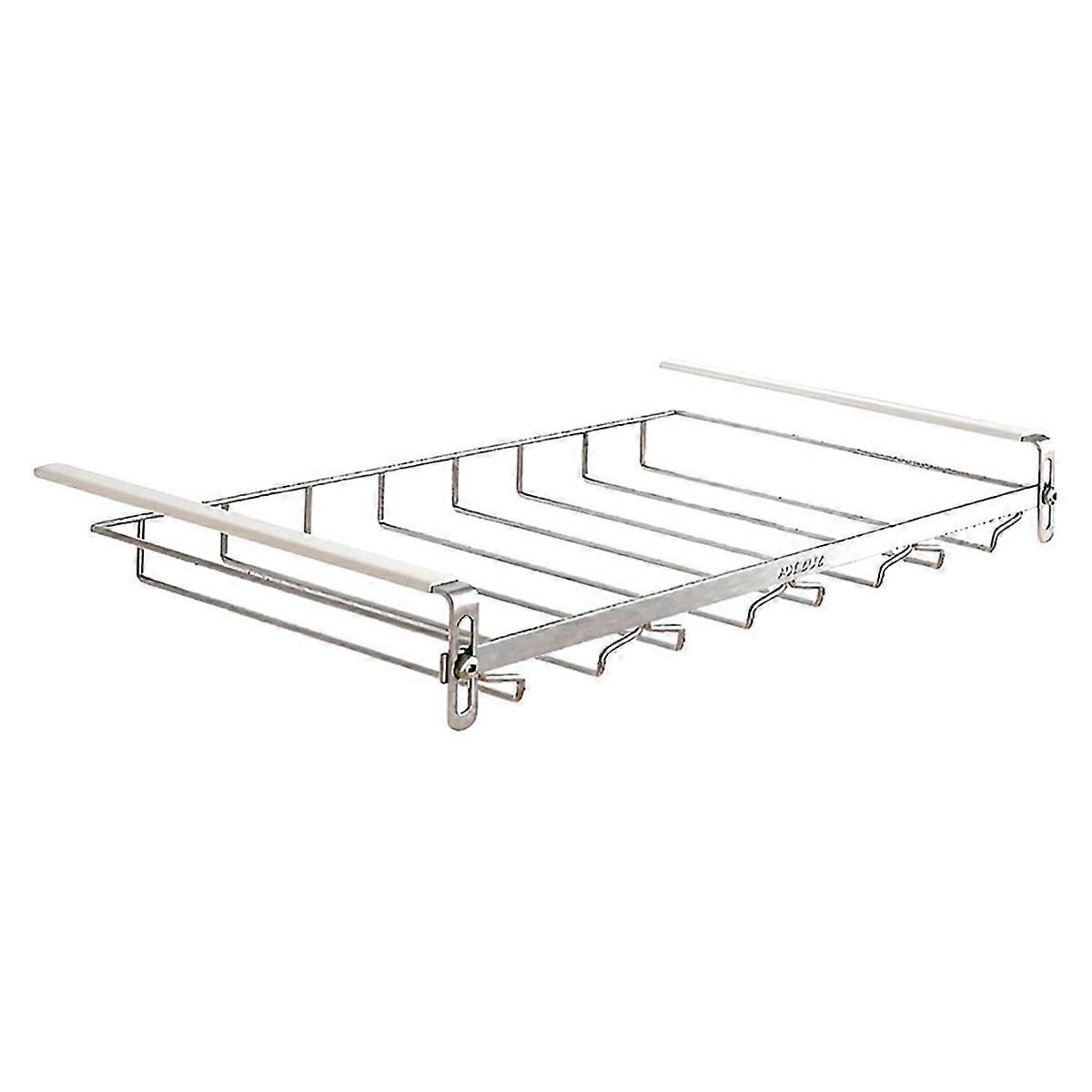 منظم زجاج النبيذ القابل للتعديل ، رف زجاجي معدني معلق ، 44 سم