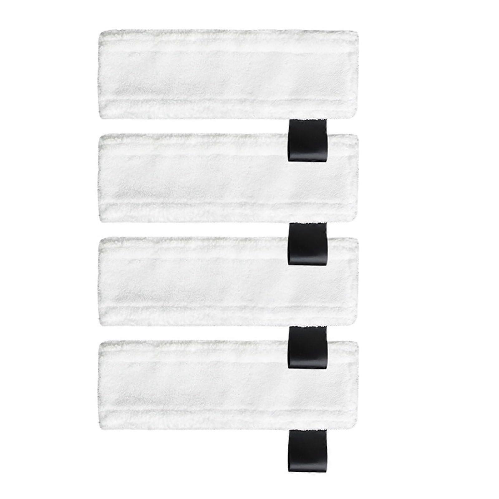 4 Pcs Microfiber Cleaning Cloths for Steam Mop, Compatible with Various Models, Durable and Highly Absorbent