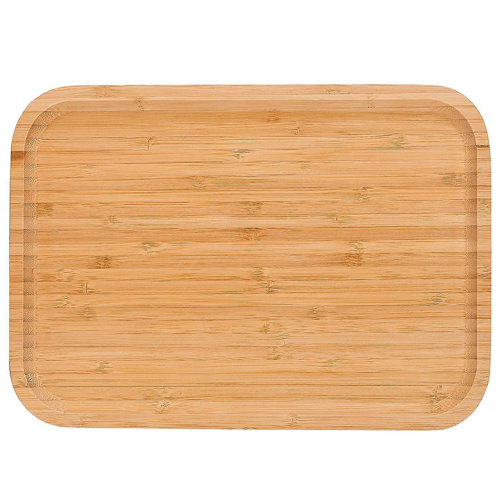 2 Pack Bamboo Trays for Home Use 12 X 8 Inches